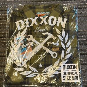 Dixxon .38 Special Flannel. Men’s size large tall. NIW.